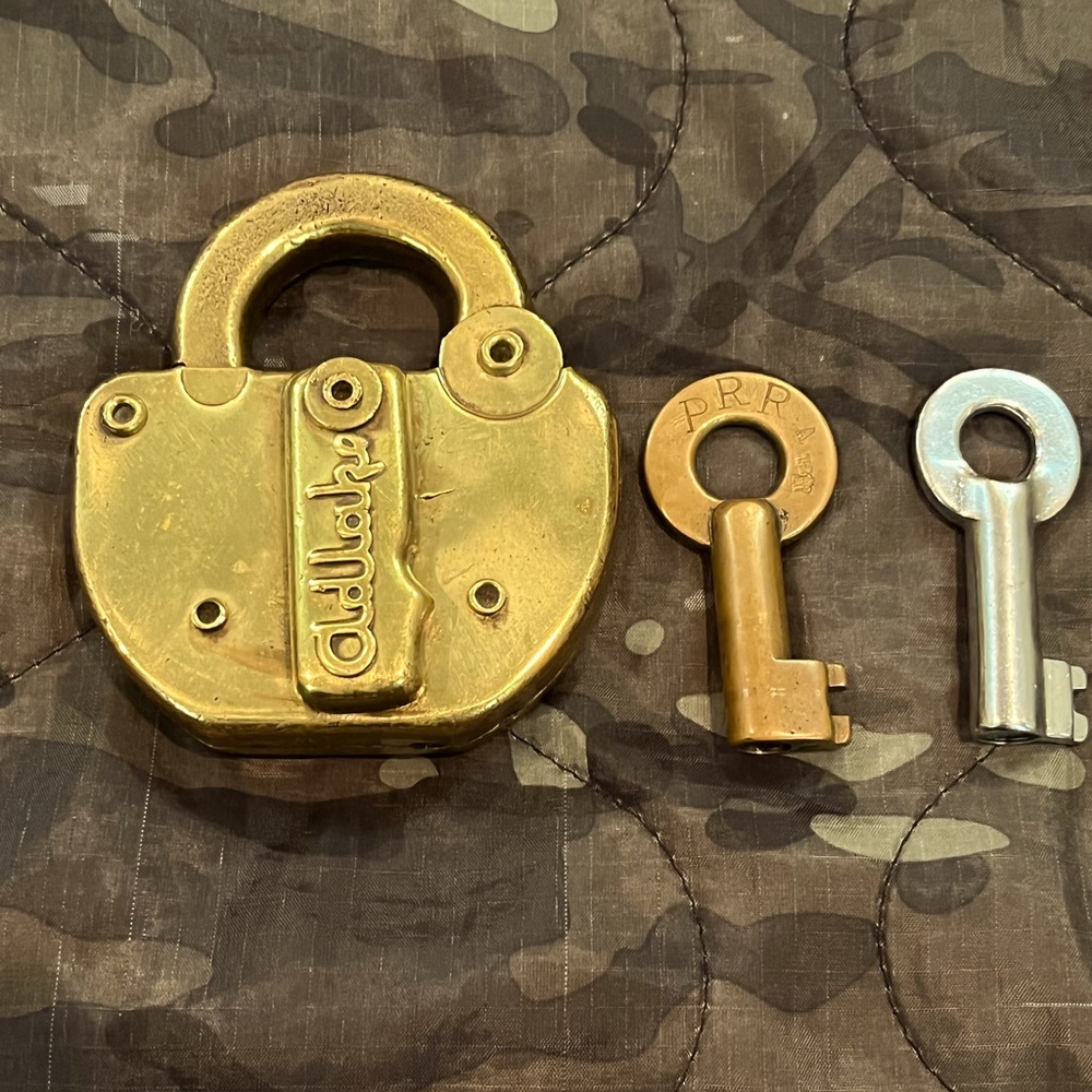 Antique Railroad lock and keys